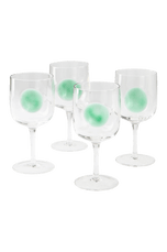 DART vinglas 4-pack Transparent/grön