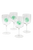 DART vinglas 4-pack Transparent/grön
