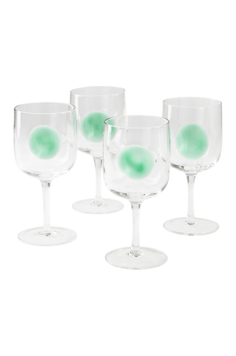 DART vinglas 4-pack Transparent/grön