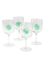DART vinglas 4-pack Transparent/grön
