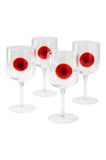 DART vinglas 4-pack Transparent/vinröd