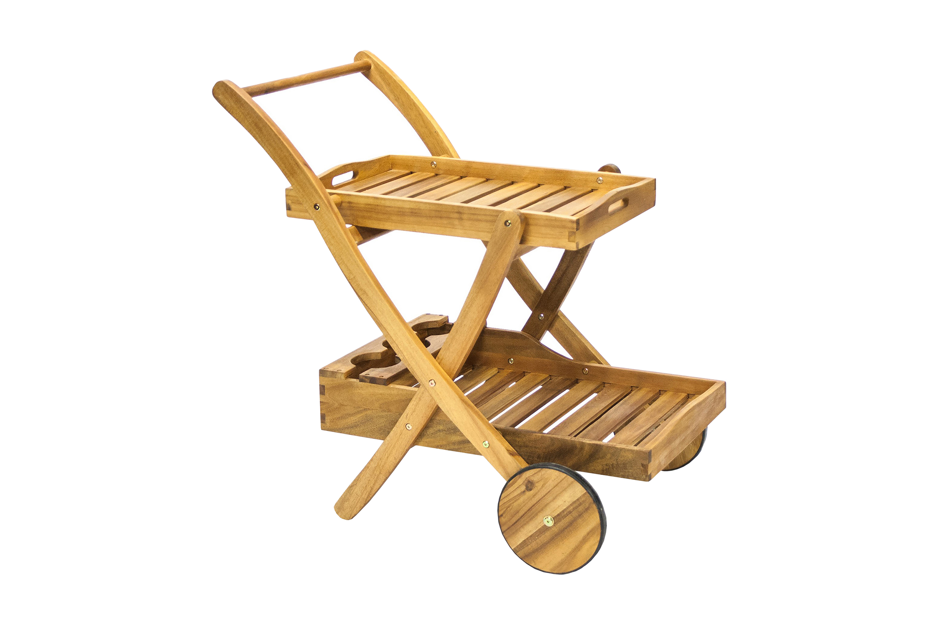 Serveringsvagn Finlay 84x57xh84 cm Trä: Akacia –