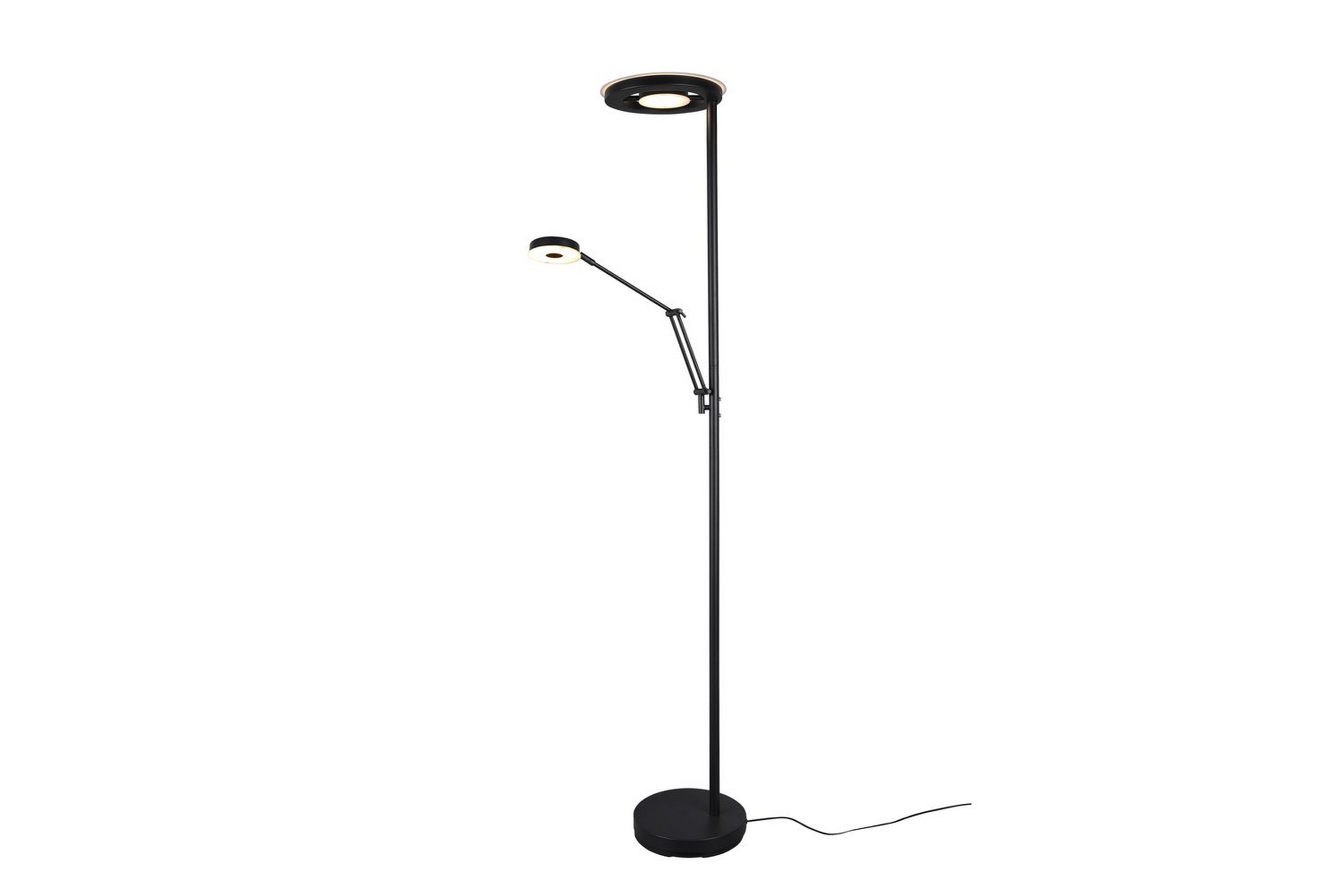 Golvlampa TRIO Barrie Mattsvart – Mattsvart