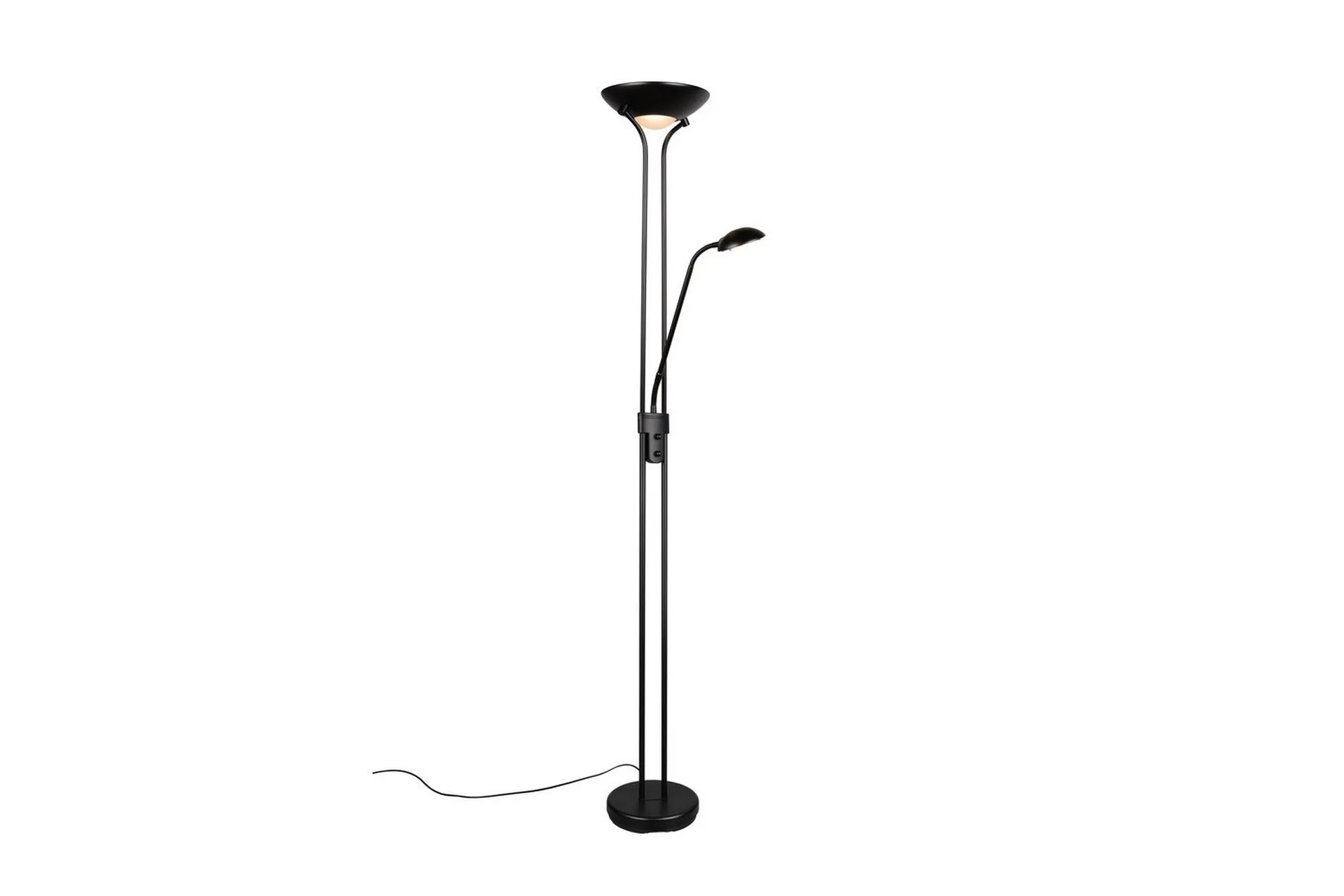Golvlampa TRIO Spock Mattsvart – Mattsvart
