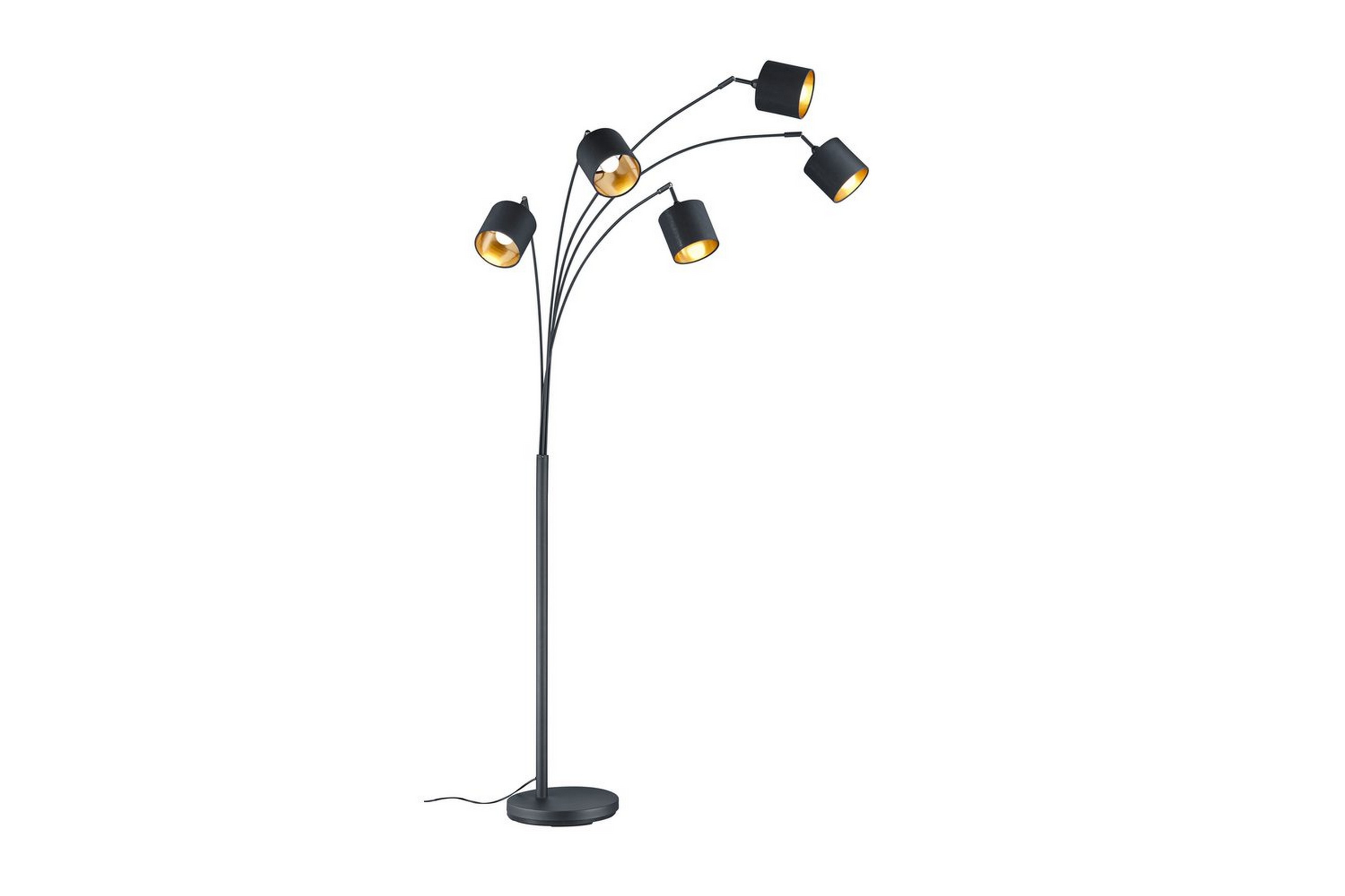Golvlampa TRIO Tommy Böjd Mattsvart – Mattsvart