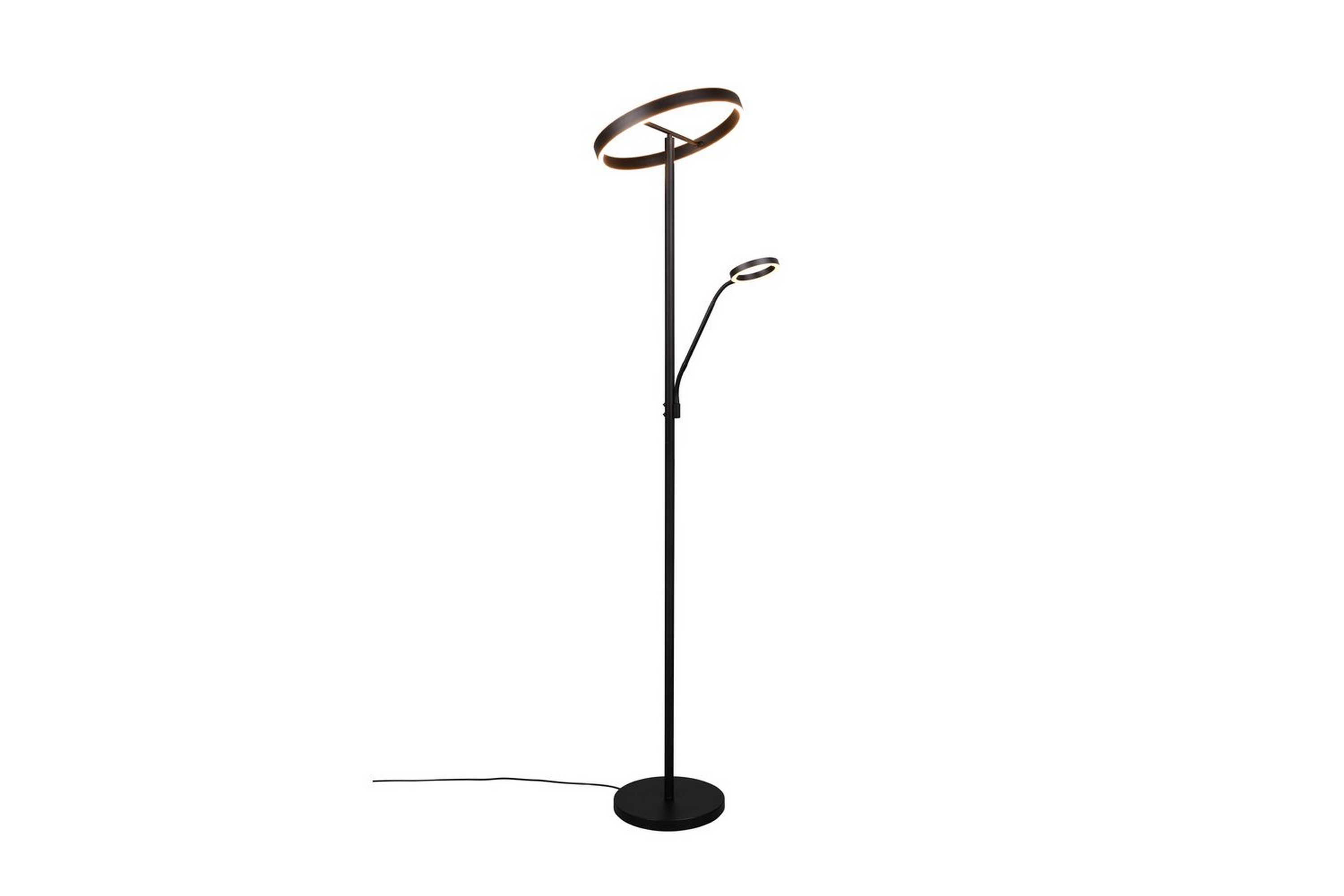 Golvlampa TRIO Willis Mattsvart – Mattsvart