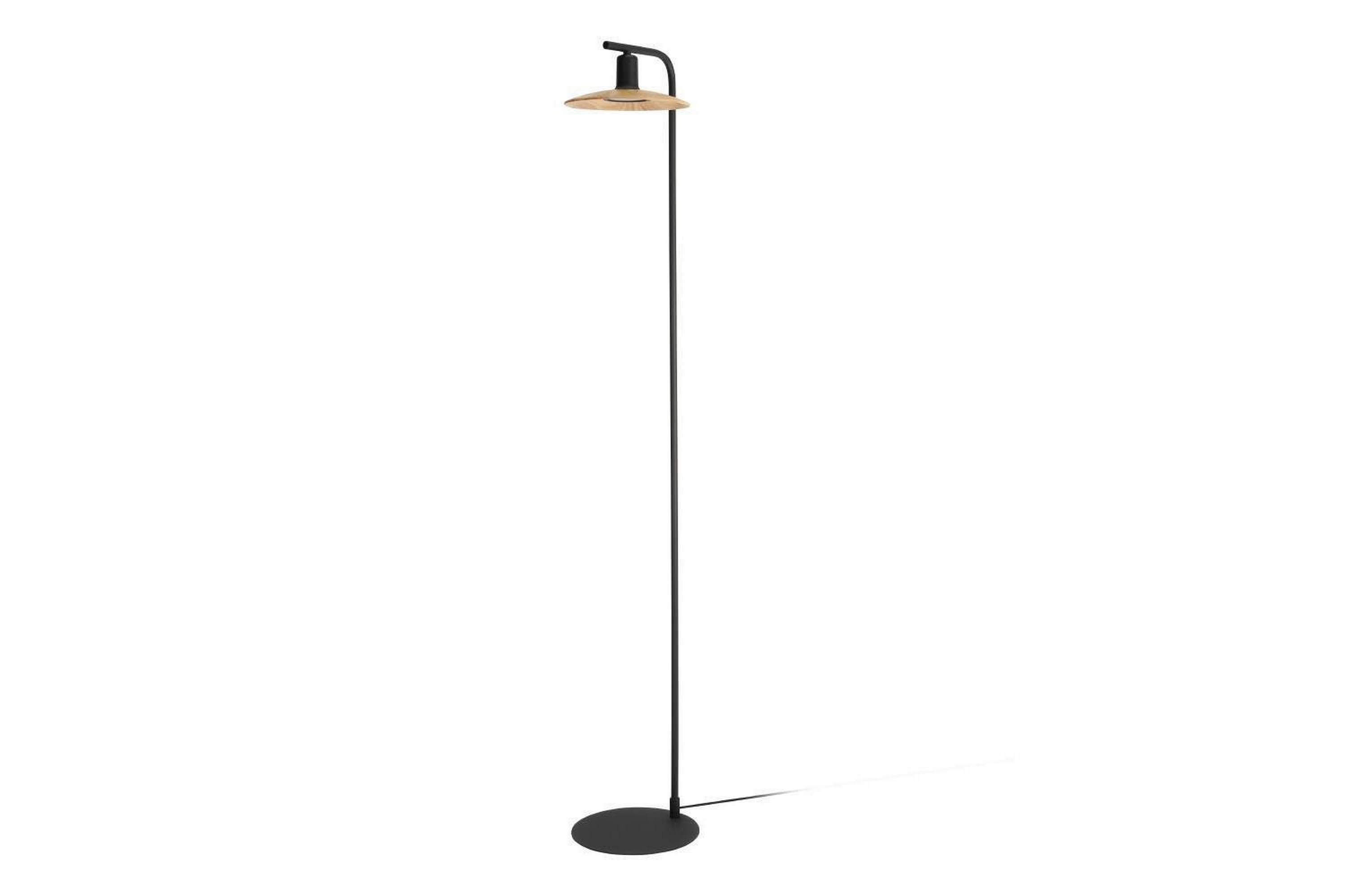 Golvlampa Eglo Mayazes Svart/Trä –