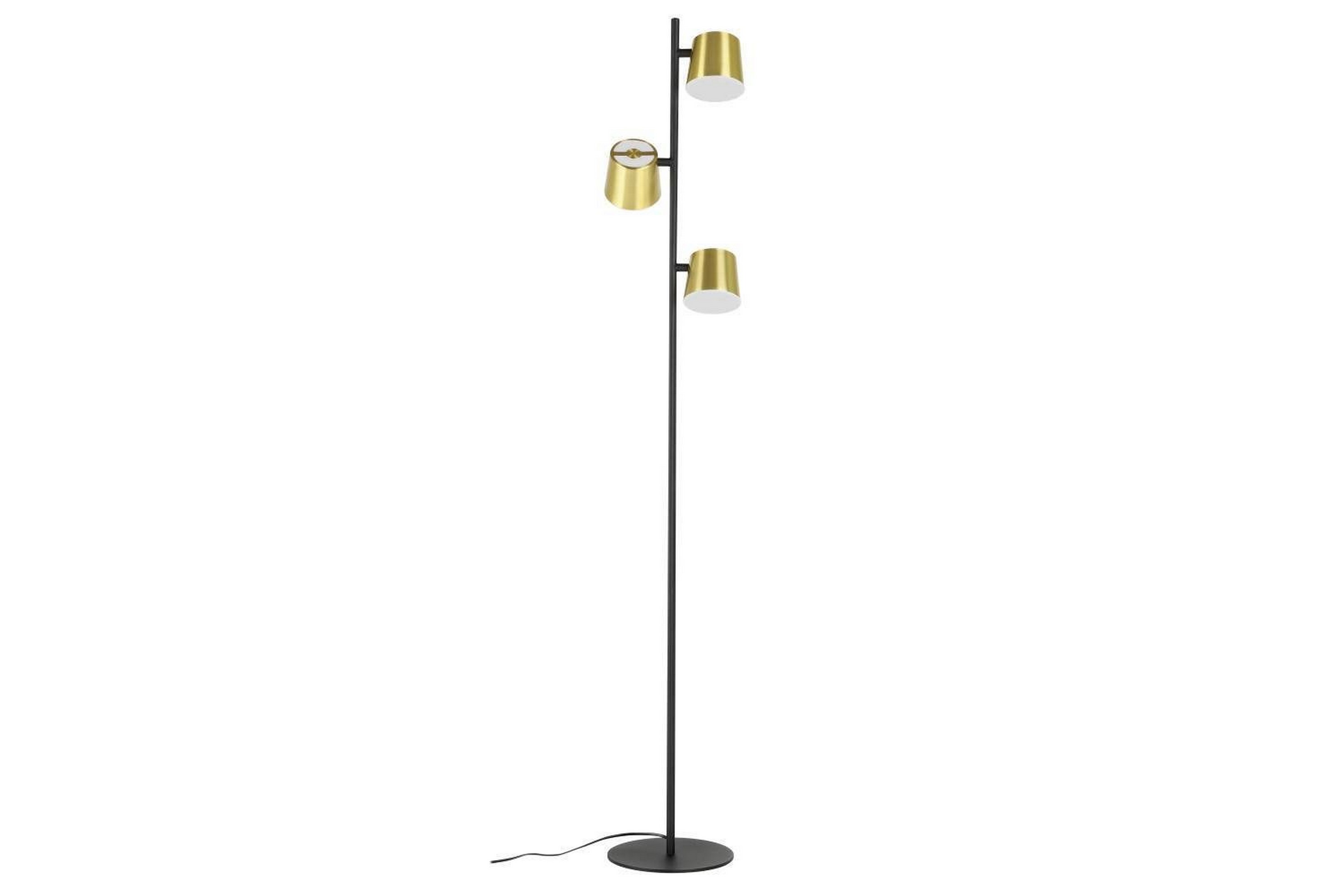 Golvlampa Eglo Altamira Svart/Mässing –