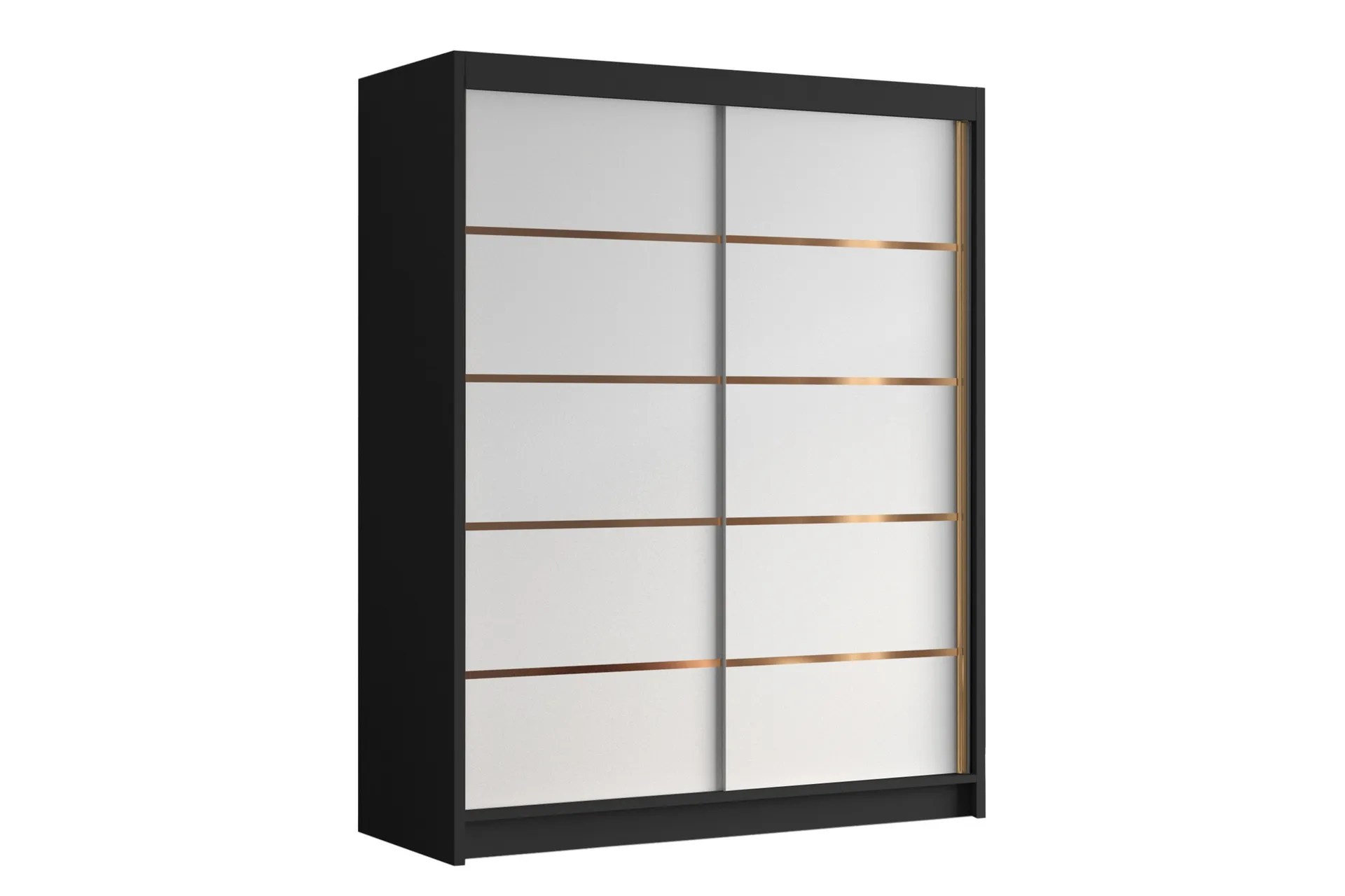 Emet Garderob 150×200 cm Vit/Svart –