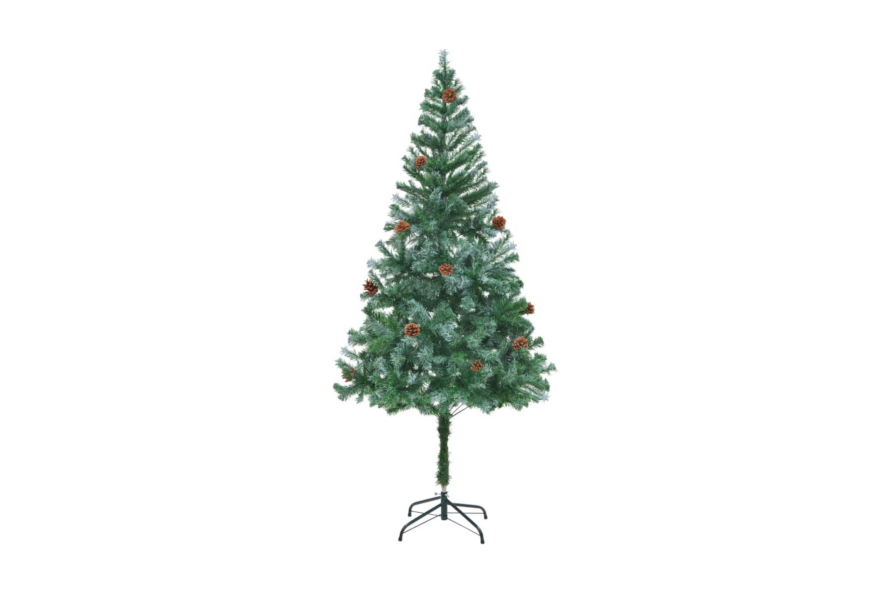 Plastgran med kottar 180 cm – Grön