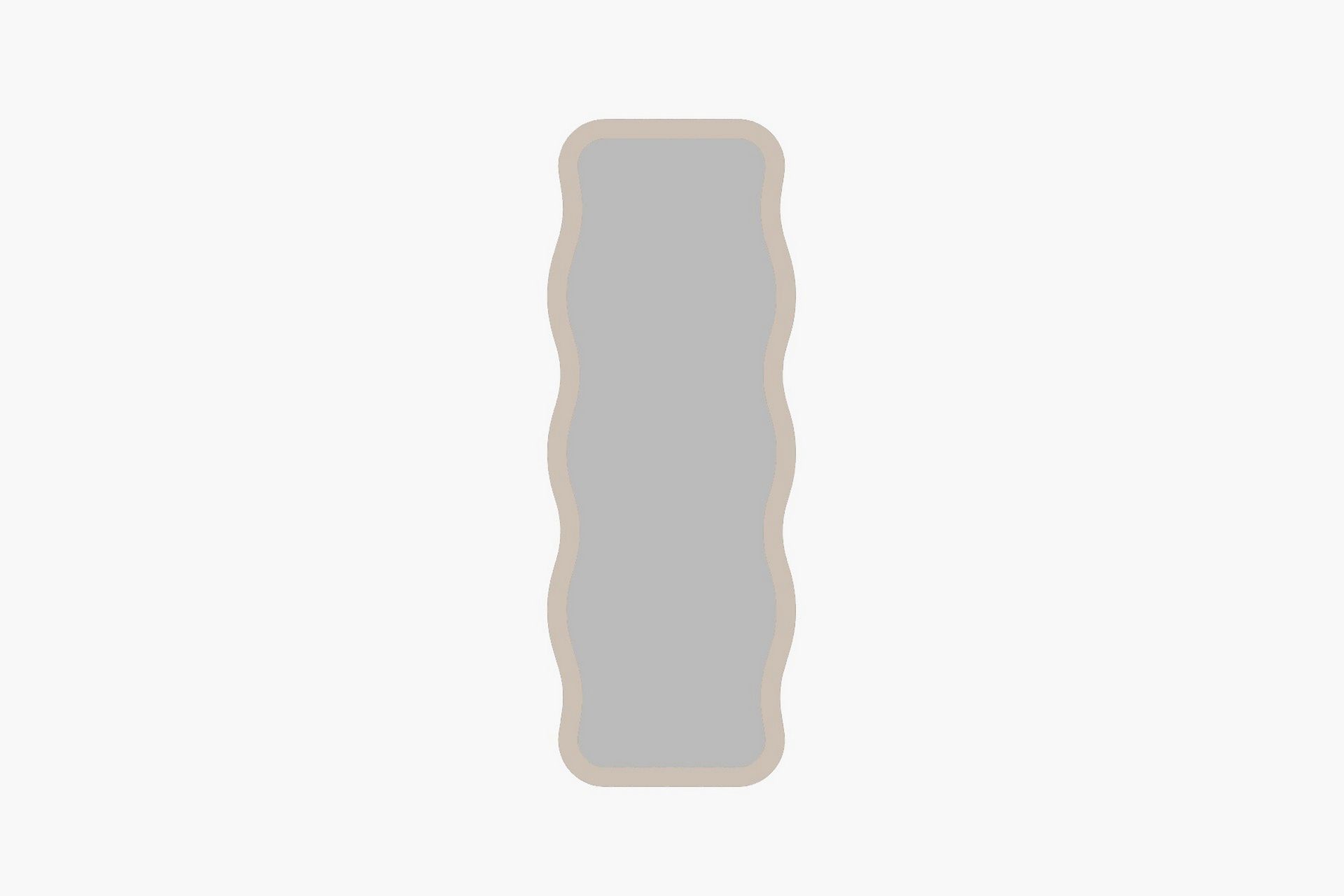Aror Vägghängd Spegel Rektangulär 50 cm Beige –