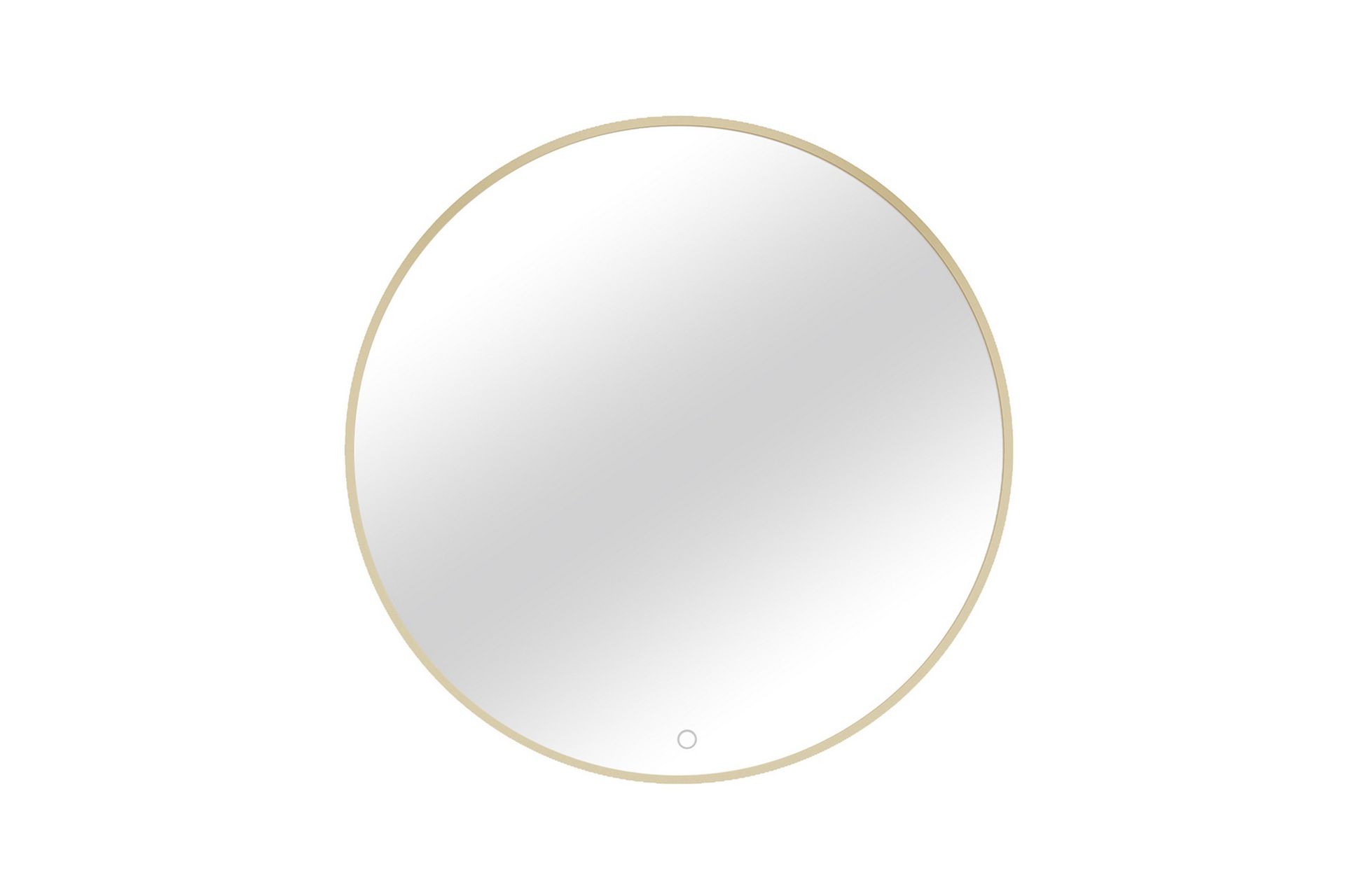 Gerbinie Vägghängd Spegel Rund 60 cm Guld –