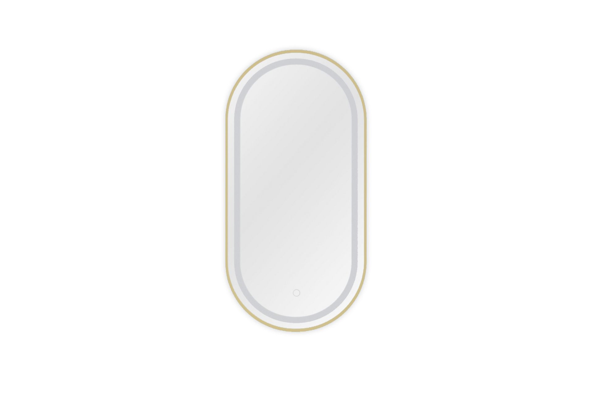 Micedi Vägghängd Spegel Oval 50×100 cm Guld –