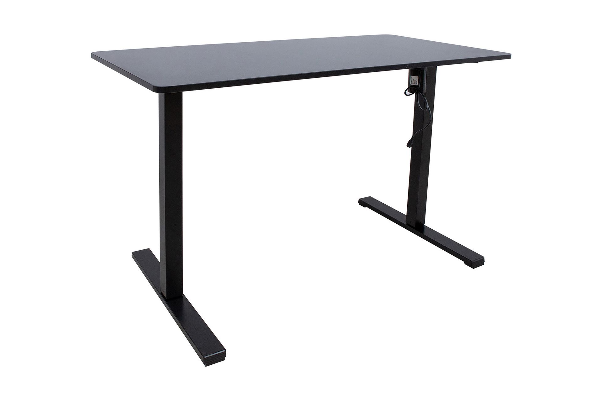 ERGO OPTIMAL Skrivbord med motor 120×60 cm Svart –