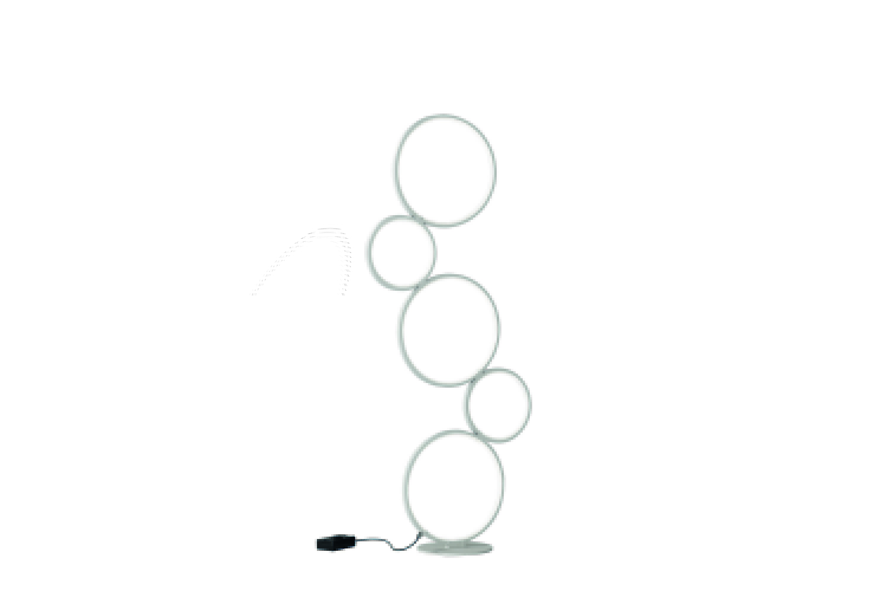 RONDO LED Golvlampa mattvit – Matt vit
