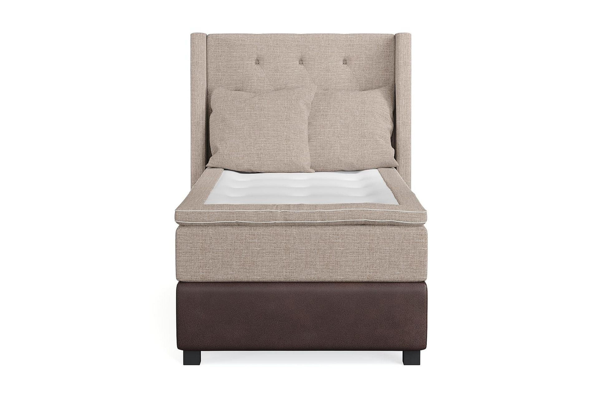 AUSTIN Kontinentalsäng 105×200 (+Fler val) Beige/Brun –