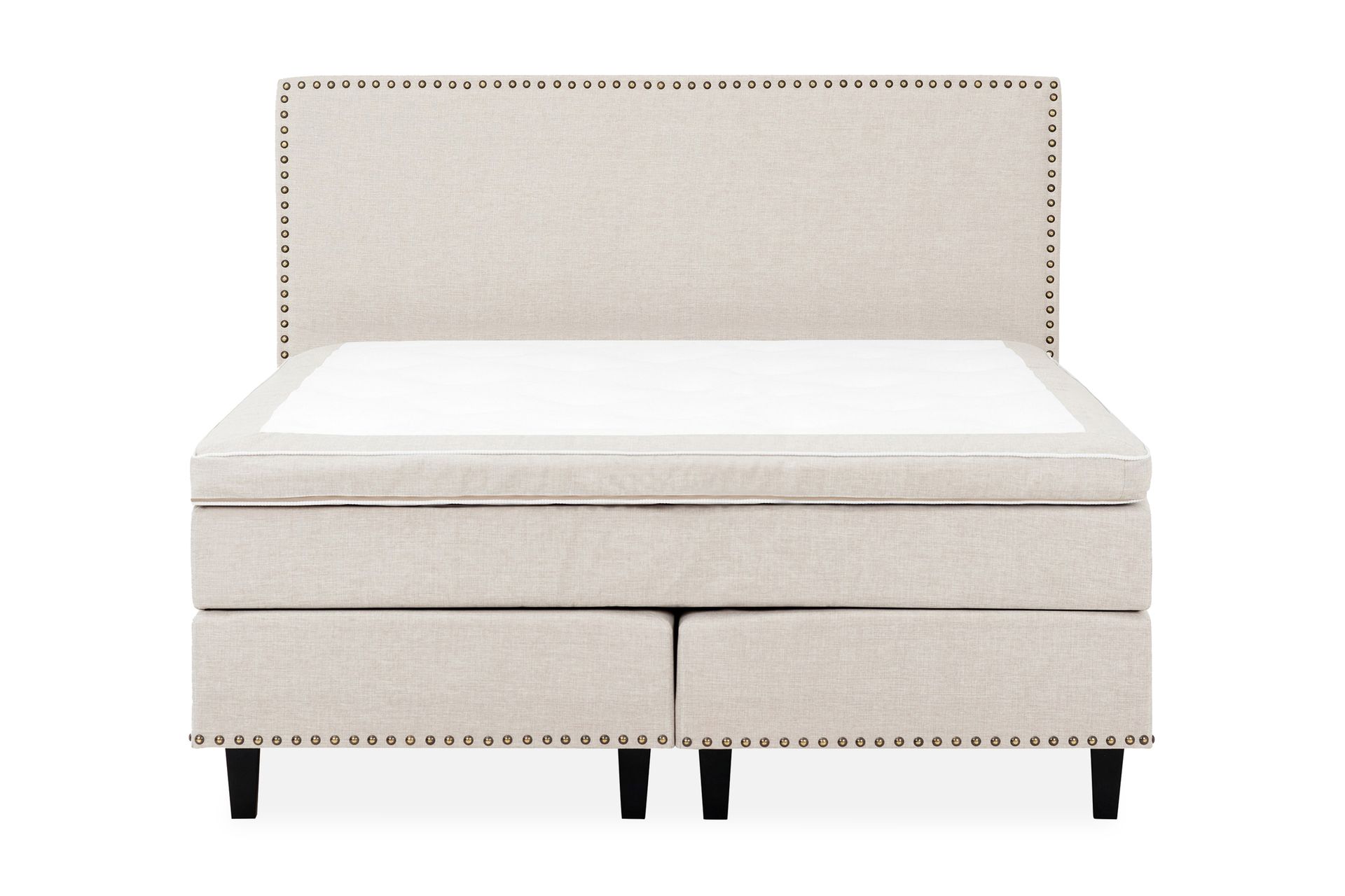 BELLINO Kontinentalsäng 160 Gavel Beige –