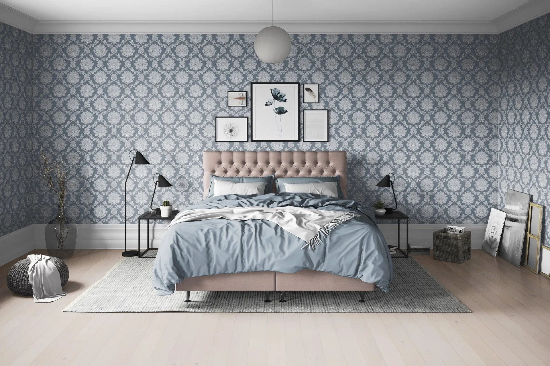FLORENS Kontinentalsäng 120×200 Medium Vintagerose (+Fler va –