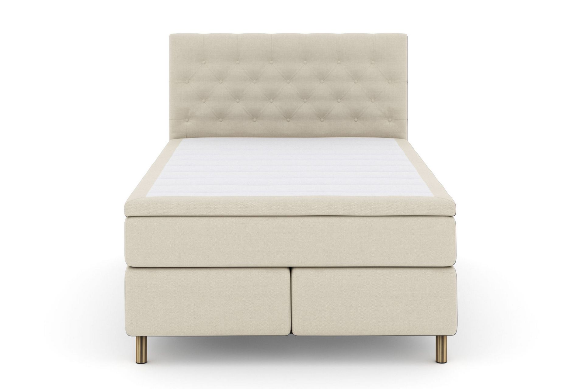 LEXI No 5 Kontinentalsäng 140 F/M Watergel Beige/Koppar –