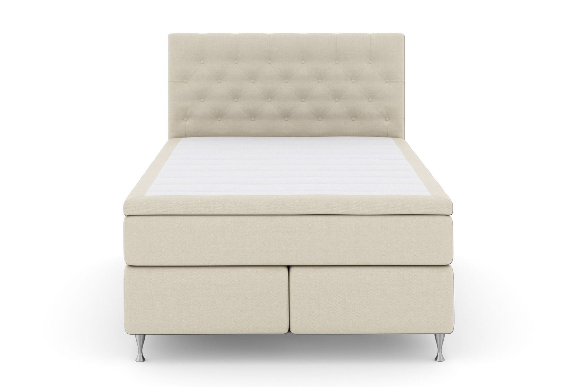 LEXI No 6 Kontinentalsäng 140 F/M Watergel Beige/Silver –