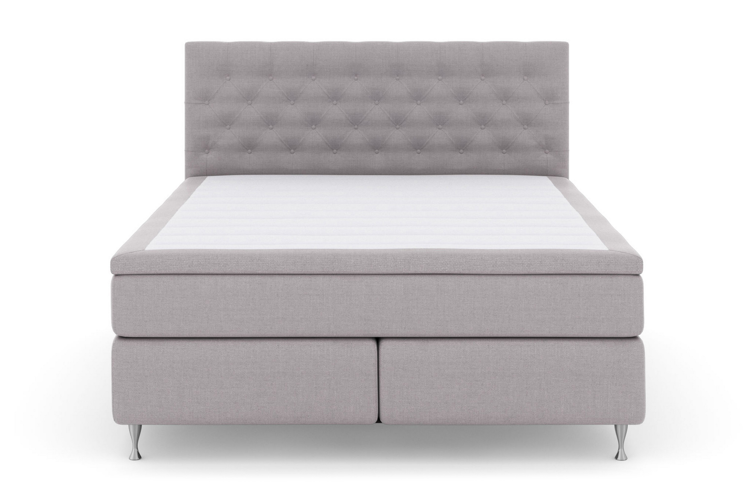 LEXI No 6 Kontinentalsäng 160 F/M Latex/Memory Ljusgrå –