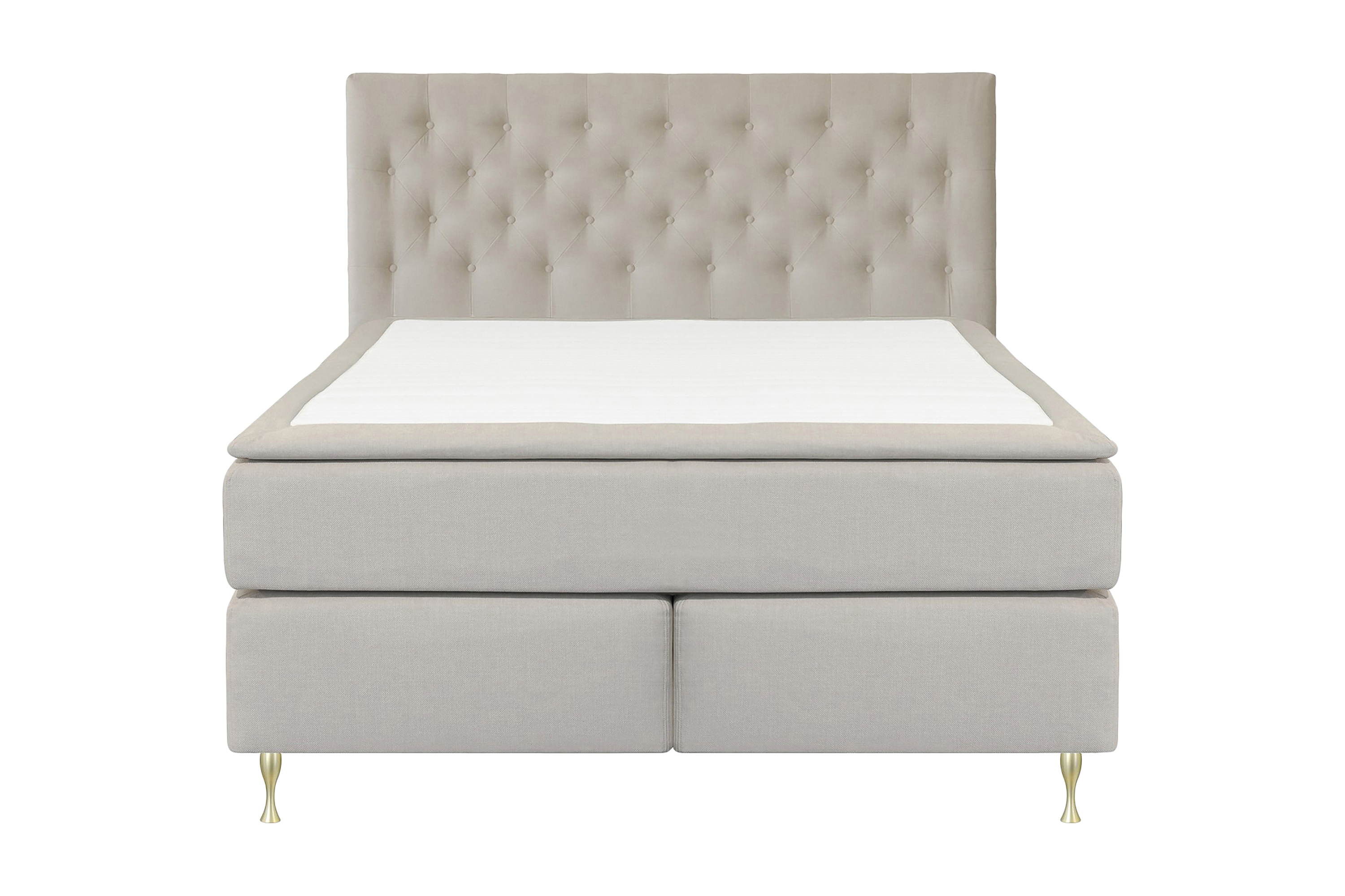 LEXI No 6 Kontinentalsäng 210 Medium Watergel Beige/Guld –