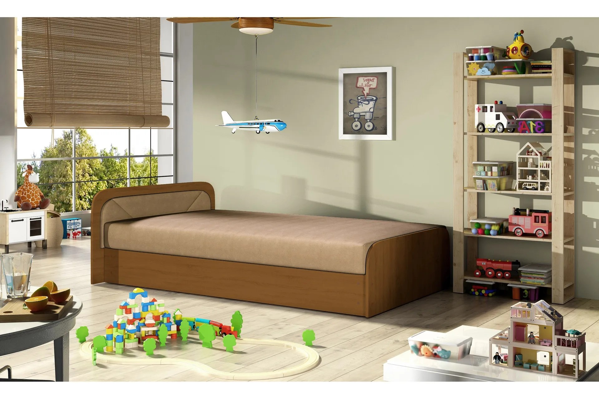 ARCONDA Ramsäng 80×190 cm Beige –