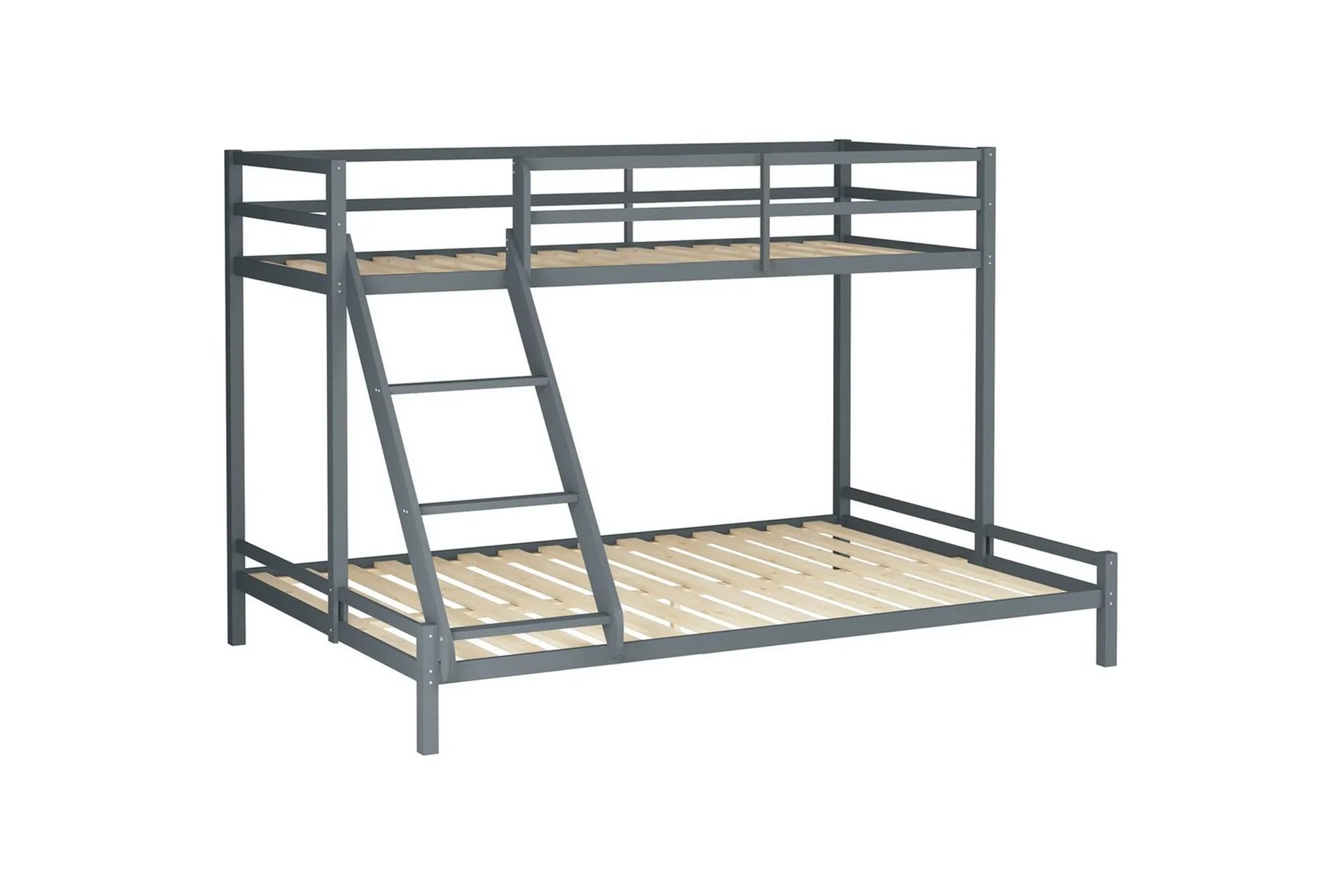 Våningssäng Alpi 280x142x143 cm, Grå – 280x142x143 cm, Grå