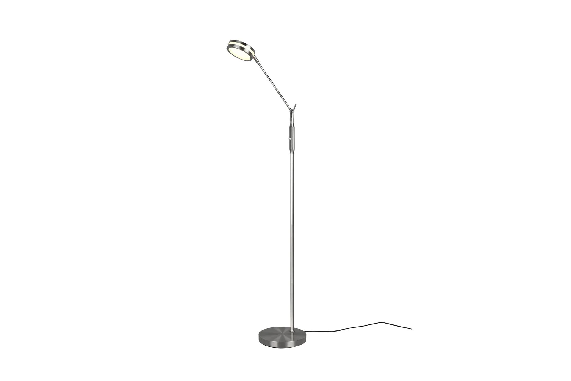 FRANKLIN LED-Golvlampa Borstat Stål – Borstad stål