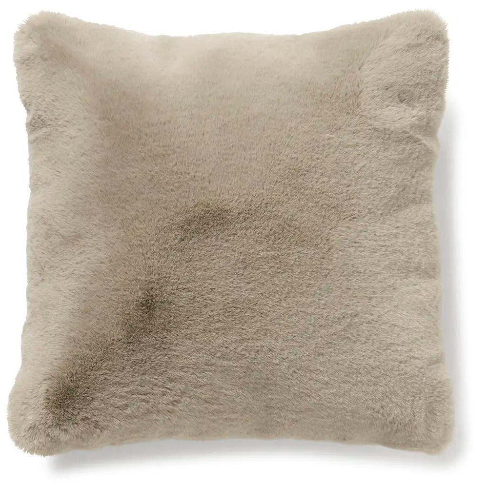 Skinnwille, Fluffy Kuddfodral 45×45 cm Taupe