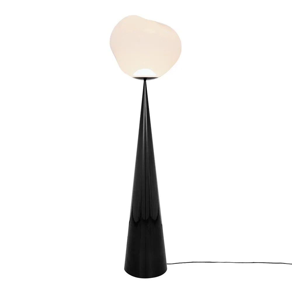 Tom Dixon, Melt Cone Fat Golvlampa Opal/Black LED