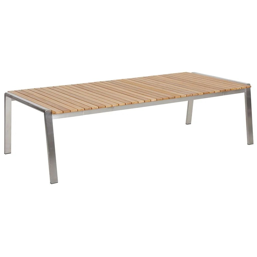 Brafab, Naos soffbord 75×140 cm teak/rostfritt stål