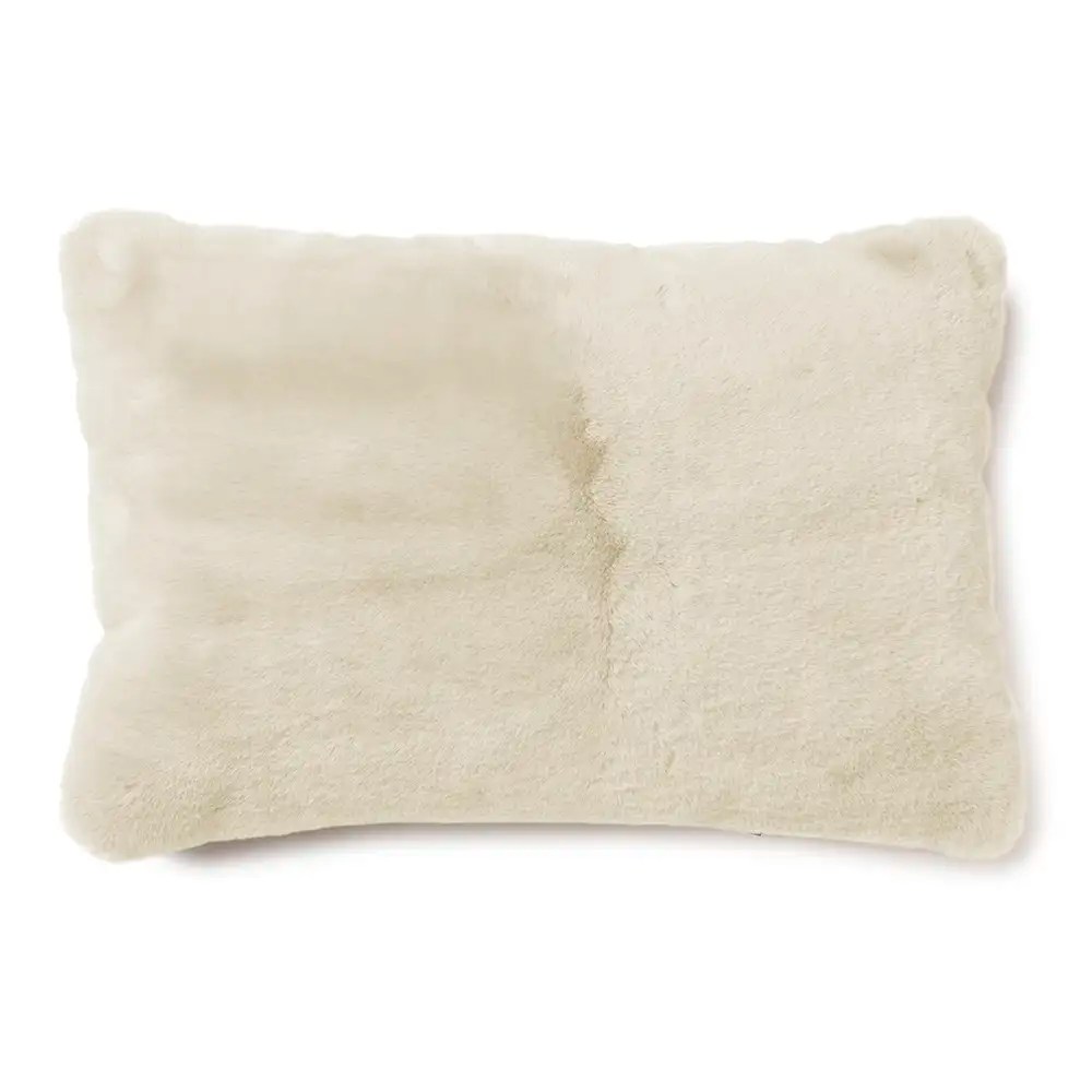 Skinnwille, Fluffy kuddfodral 40×60 cm Beige