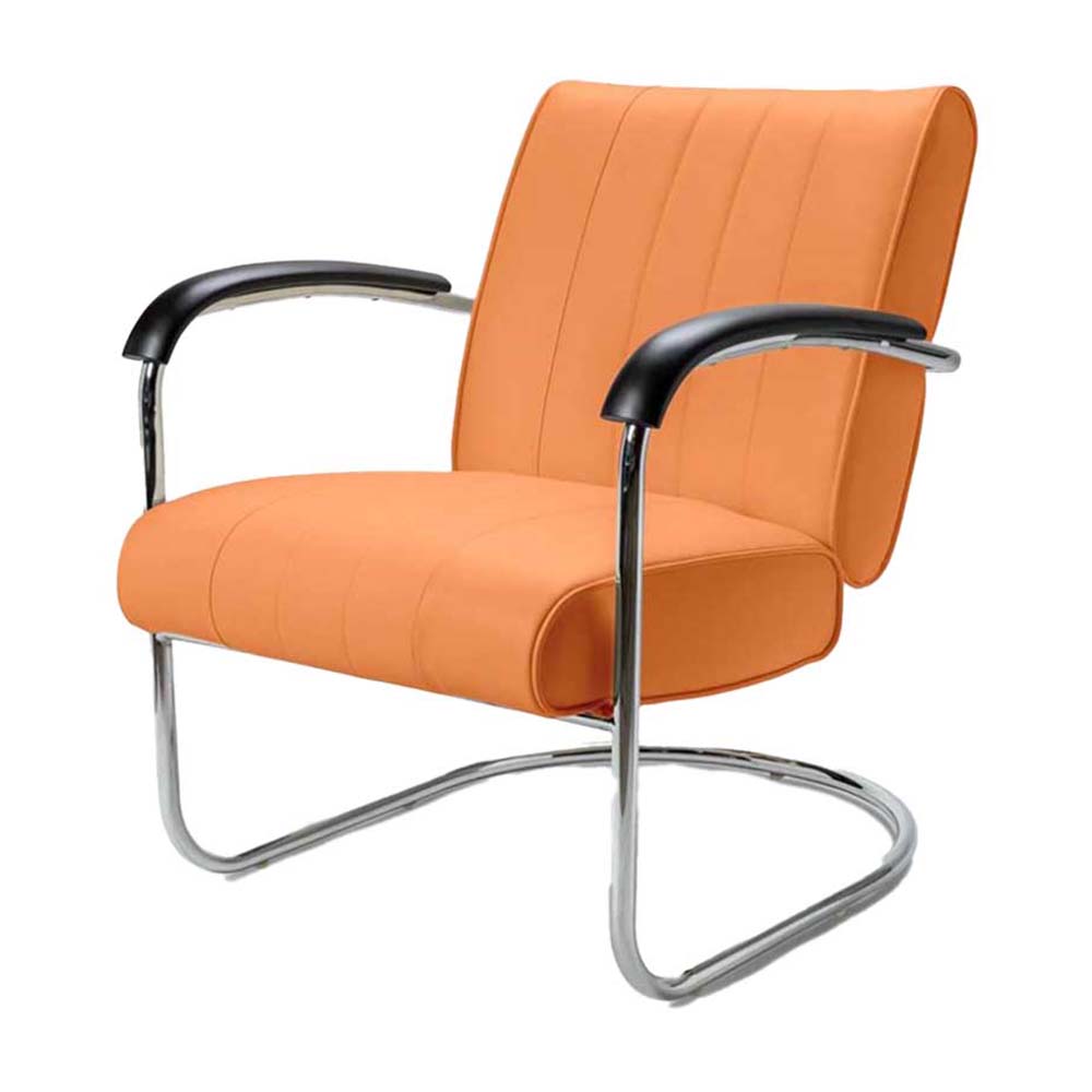 Diner stol nostalgi med armstöd (Färg: OFFWHITE M KANT)