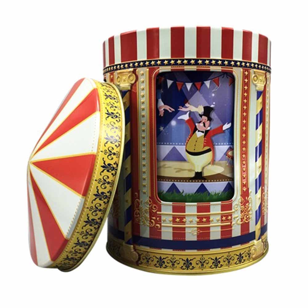 Plåtburk Speldosa Cirkus