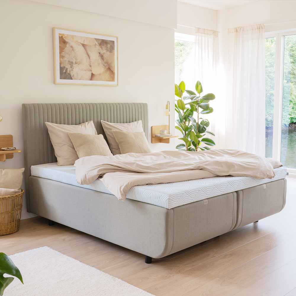 Tempur North Luxe SmartCool Ramsäng 90×210 Vit