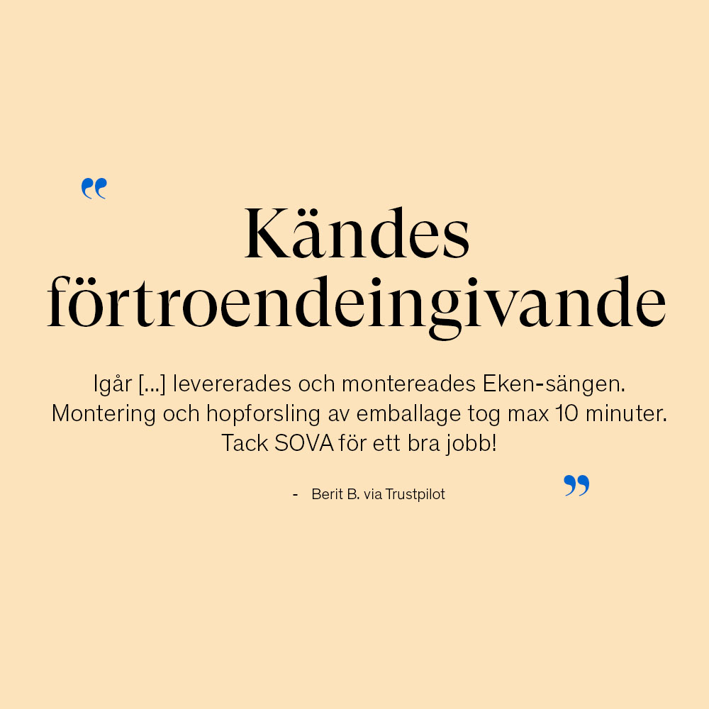 Ekens Elegans Ramsäng 180×210 Blå