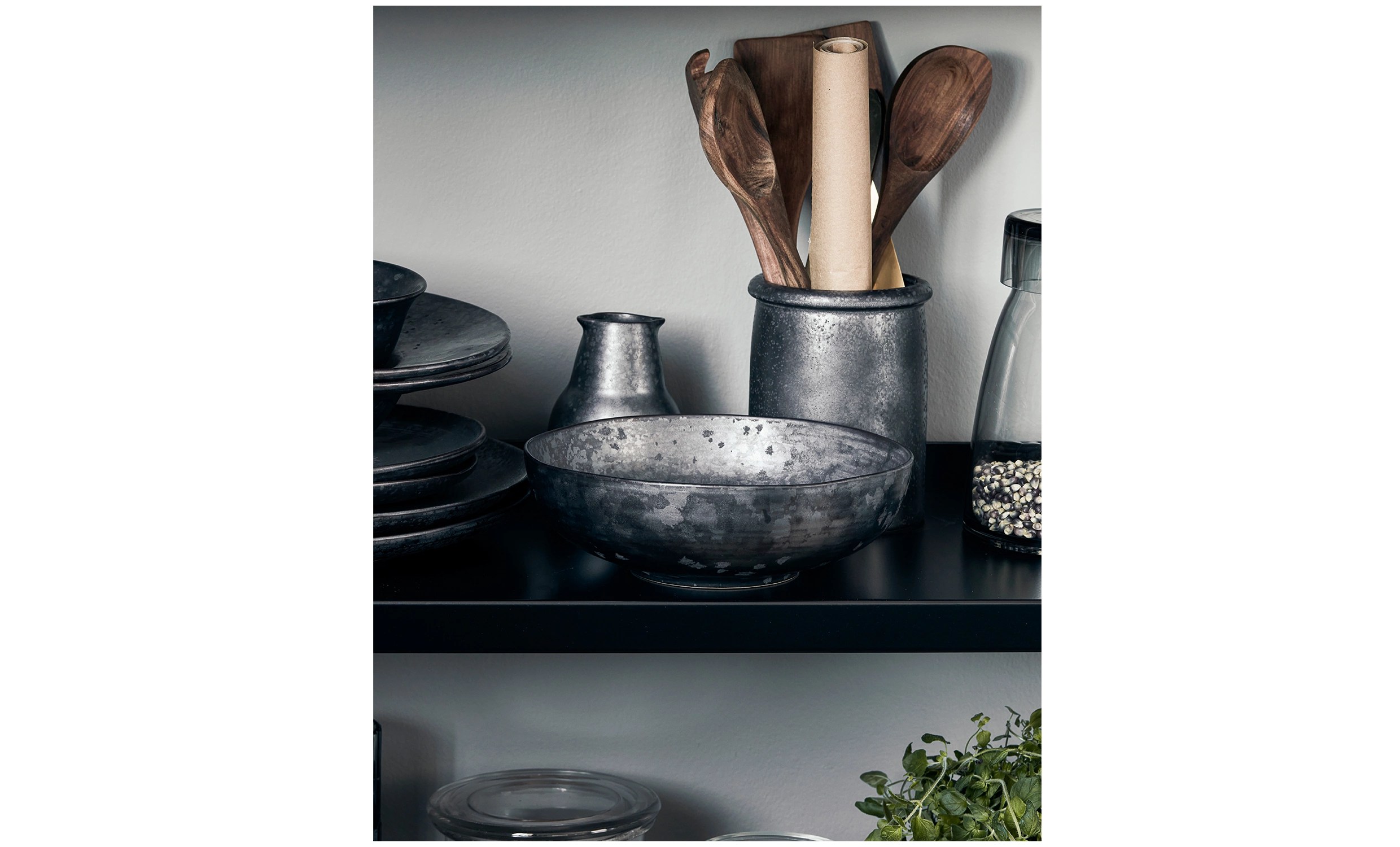 PION Skål 22 cm Svart/Brun