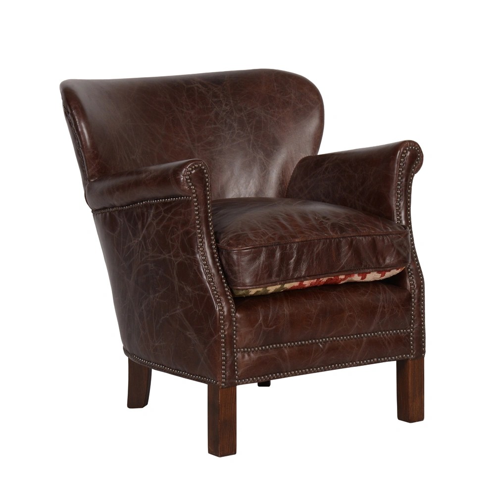 Artwood – PROFESSOR Fåtölj Leather vintage cigar