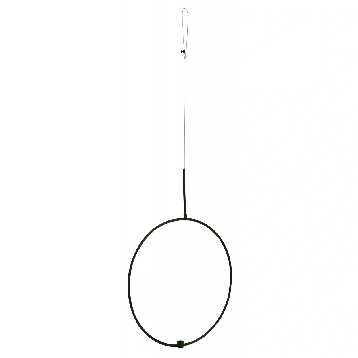 Nordal – Hängande cirkel i svart, ljusstake, L