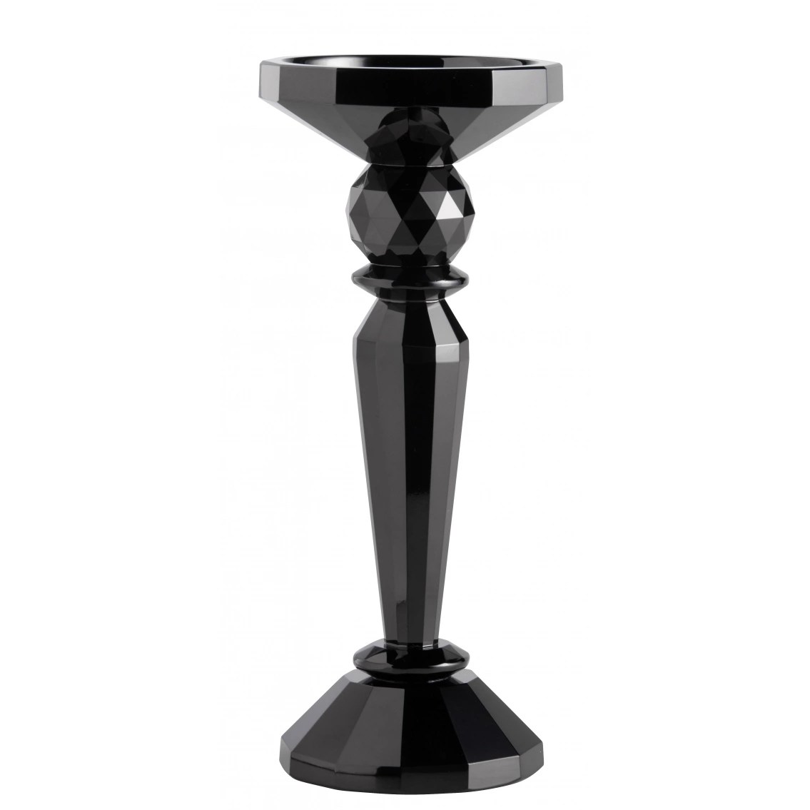 Nordal – Ljusstake i svart kristallglas