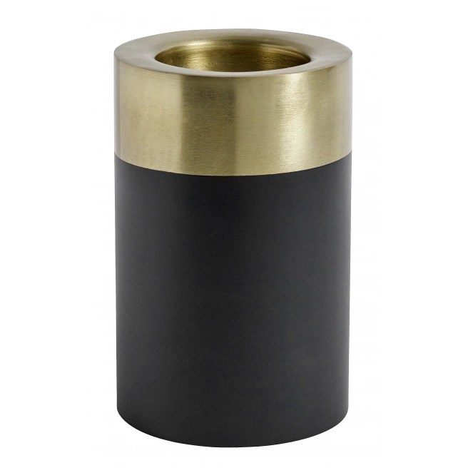 Nordal – Ljusstake i metall, Guld och svart