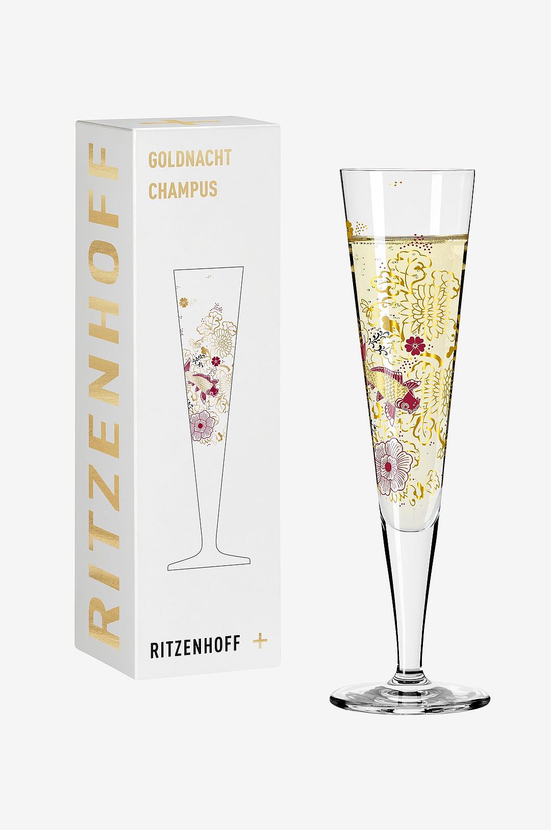 Ritzenhoff – Champagneglas Goldnacht NO:23 – Transparent – Vinglas – Från Homeroom