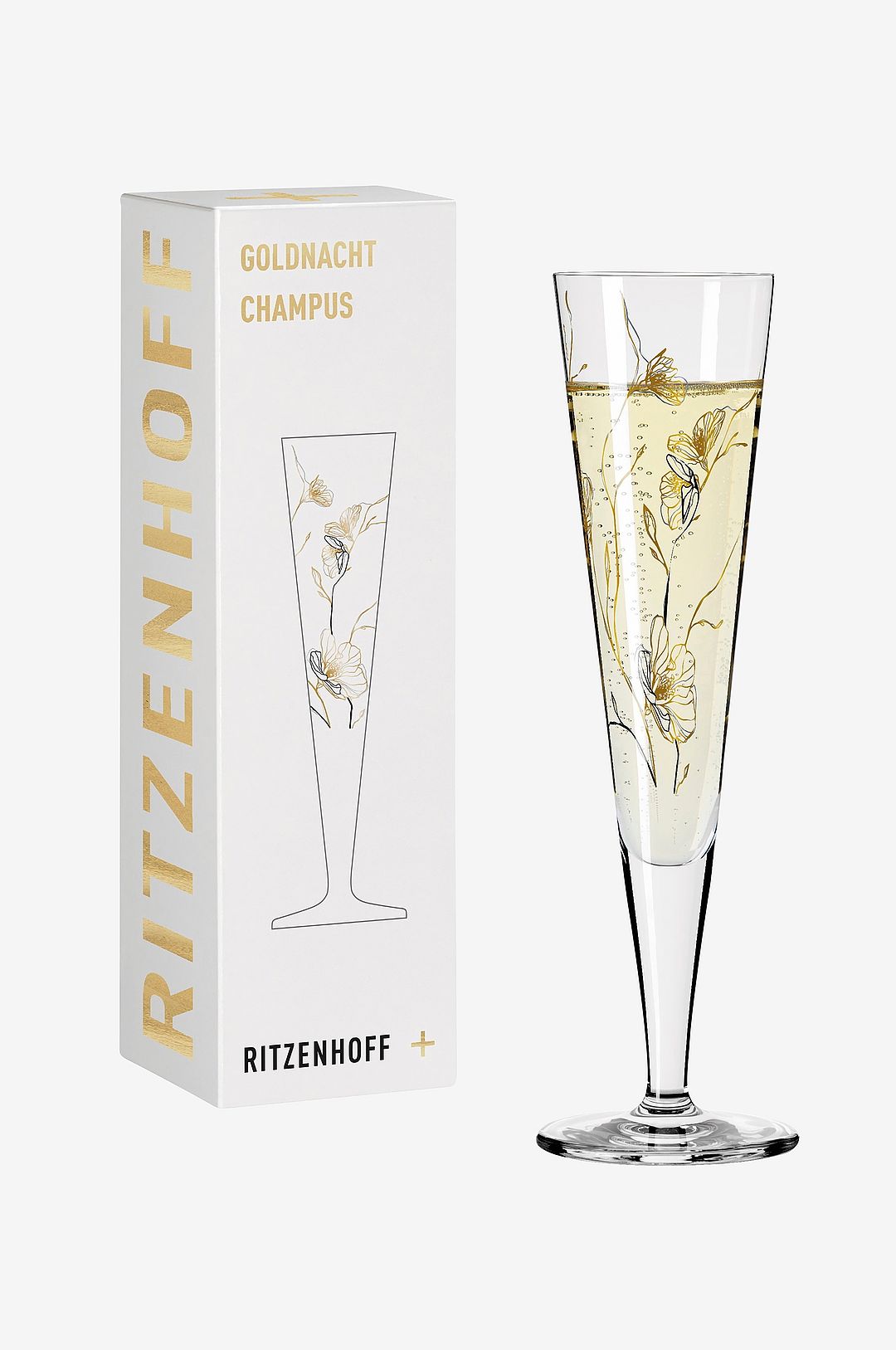 Ritzenhoff – Champagneglas Goldnacht NO:7 – Transparent – Vinglas – Från Homeroom