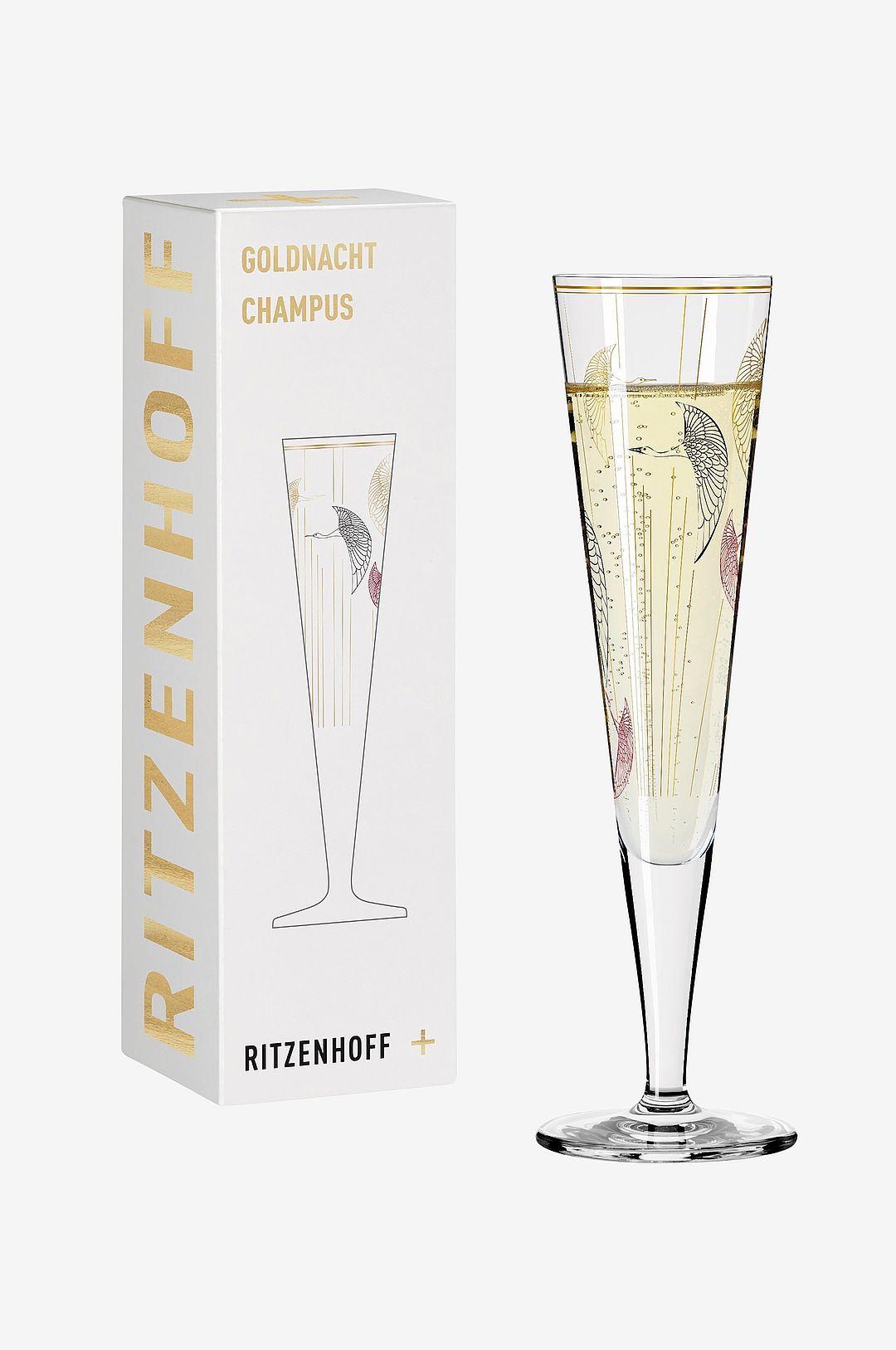 Ritzenhoff – Champagneglas Goldnacht NO:18 – Transparent – Vinglas – Från Homeroom