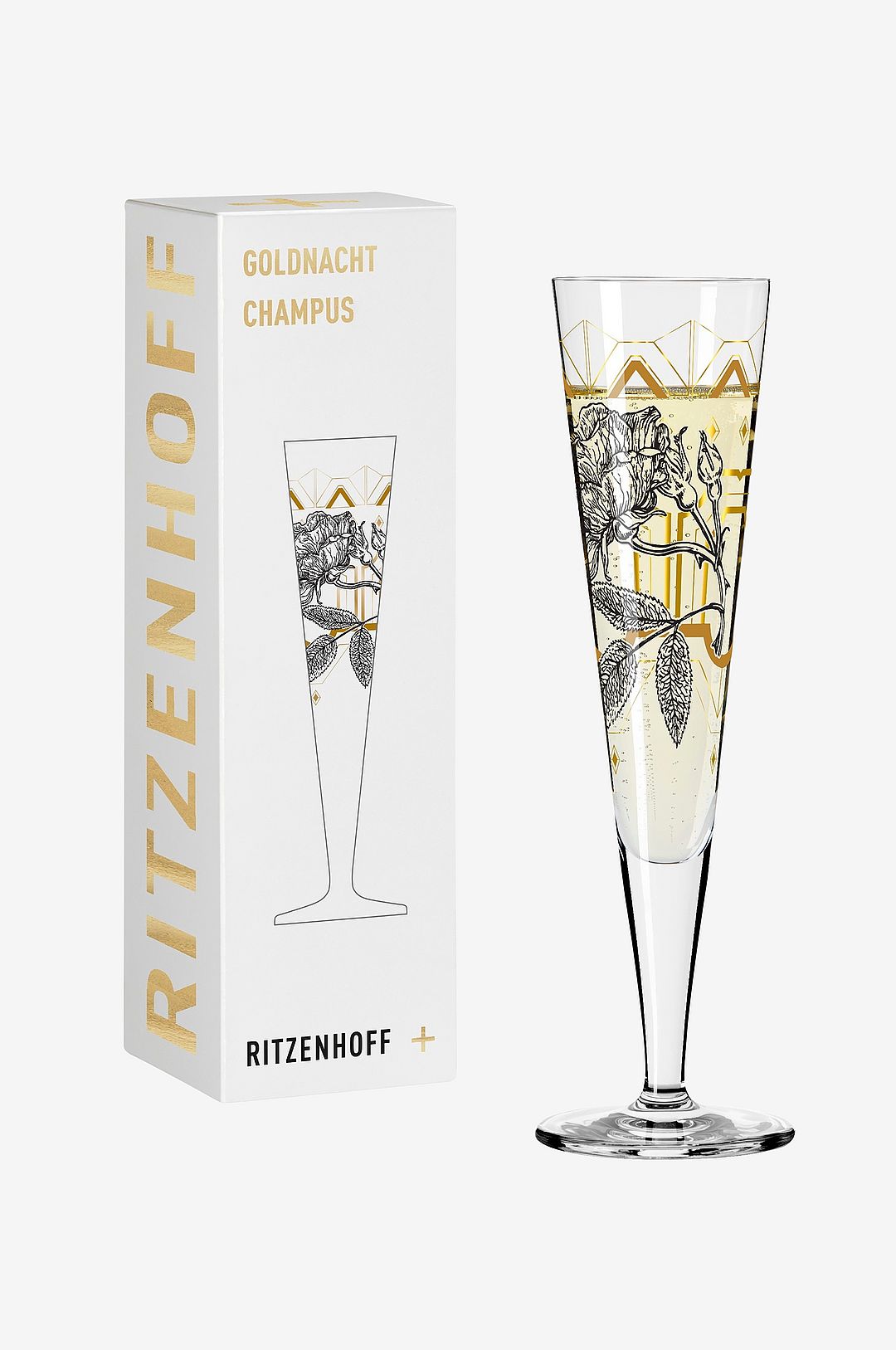Ritzenhoff – Champagneglas Goldnacht NO:29 – Transparent – Vinglas – Från Homeroom