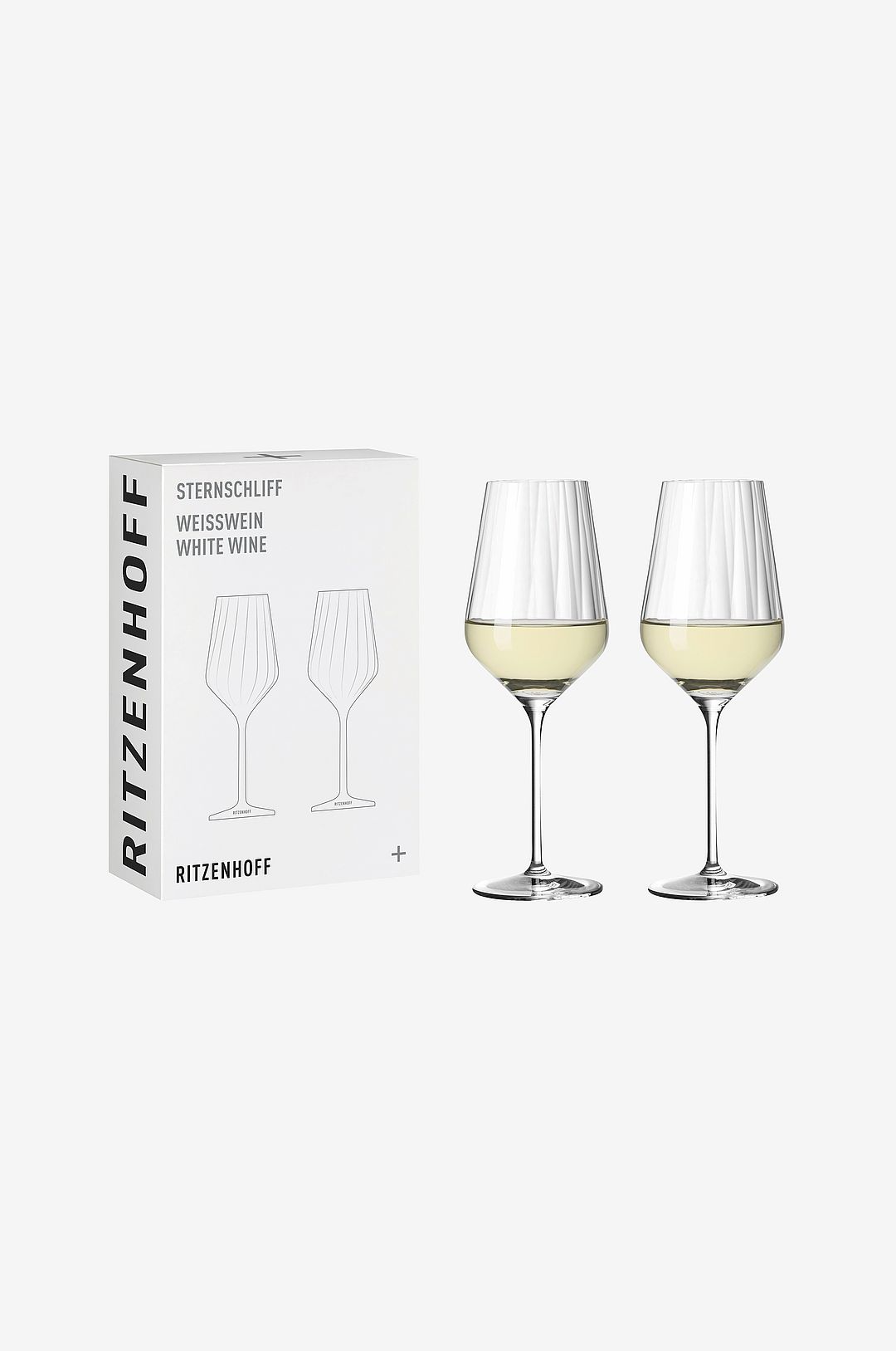 Ritzenhoff – Vitvinsglas Sternschliff 2-pack – Transparent – Vinglas – Från Homeroom