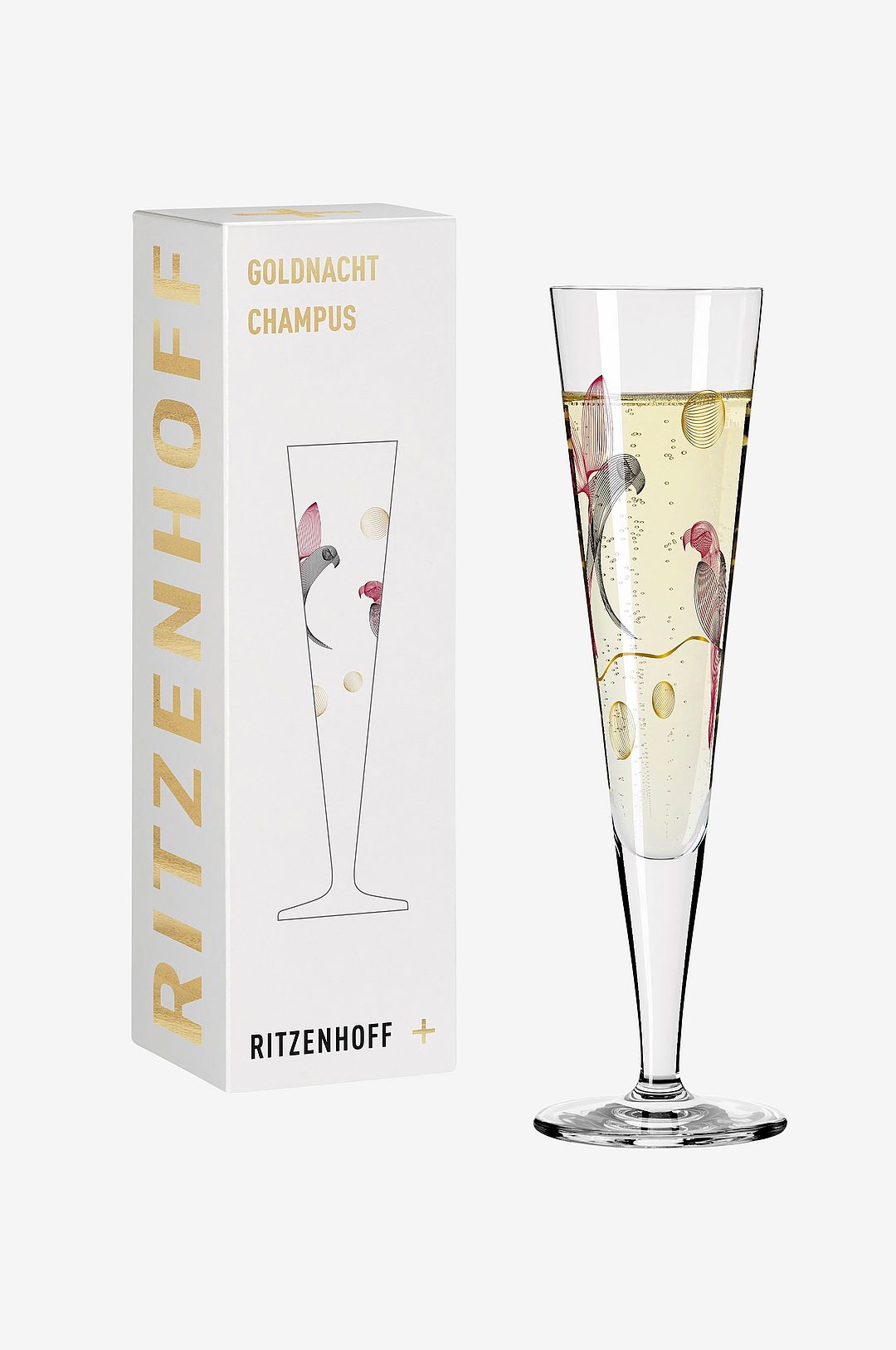 Ritzenhoff – Champagneglas Goldnacht NO:16 – Transparent – Vinglas – Från Homeroom