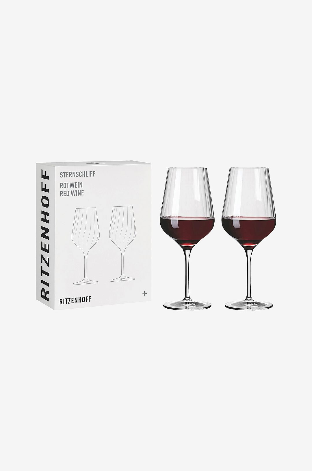 Ritzenhoff – Rödvinsglas Sternschliff 2-pack – Transparent – Vinglas – Från Homeroom
