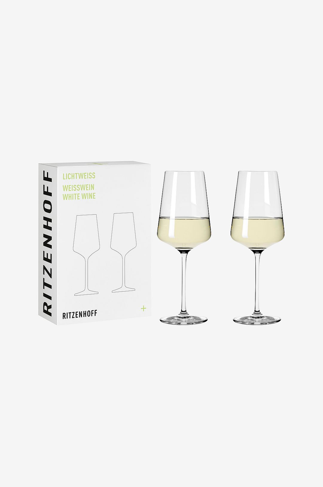 Ritzenhoff – Vitvinsglas Lichtweiss 2-pack – Transparent – Vinglas – Från Homeroom